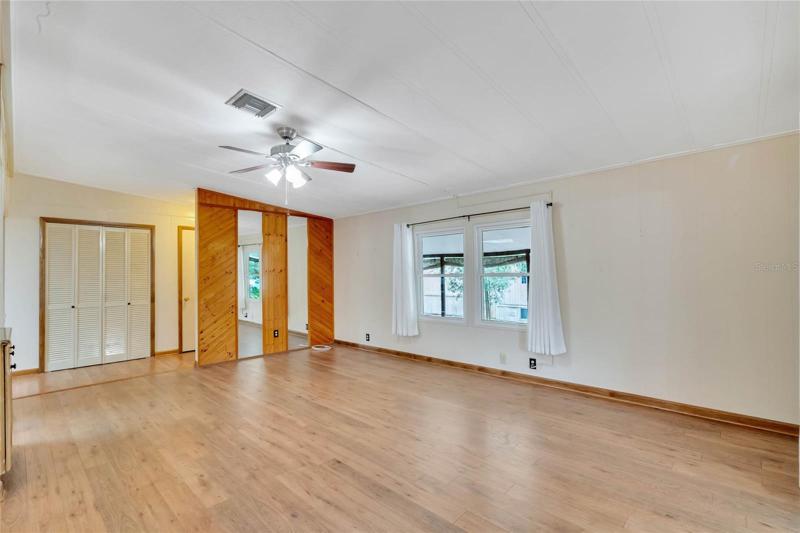 Living room - entry and laundry room