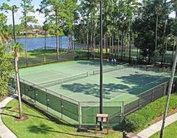Community tennis courts