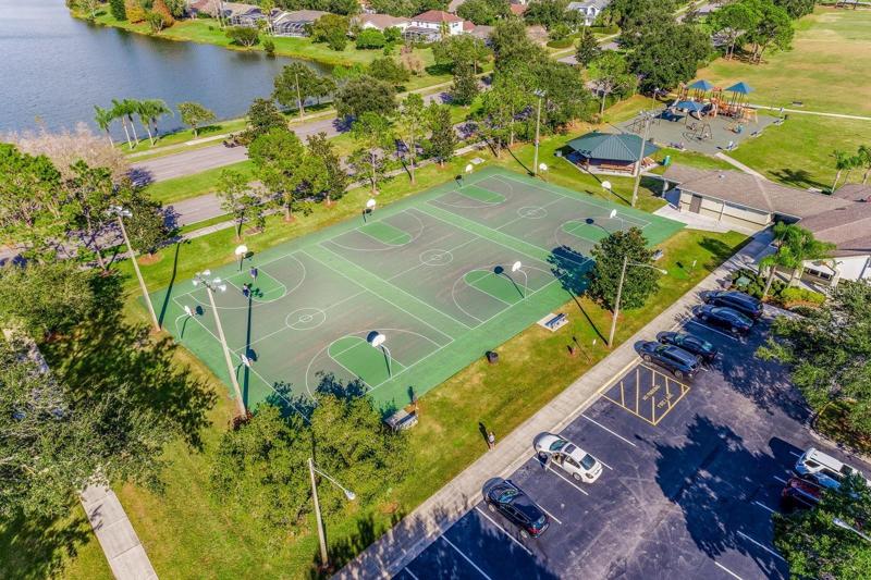 Community Basketball courts, Playground and Pavilion.