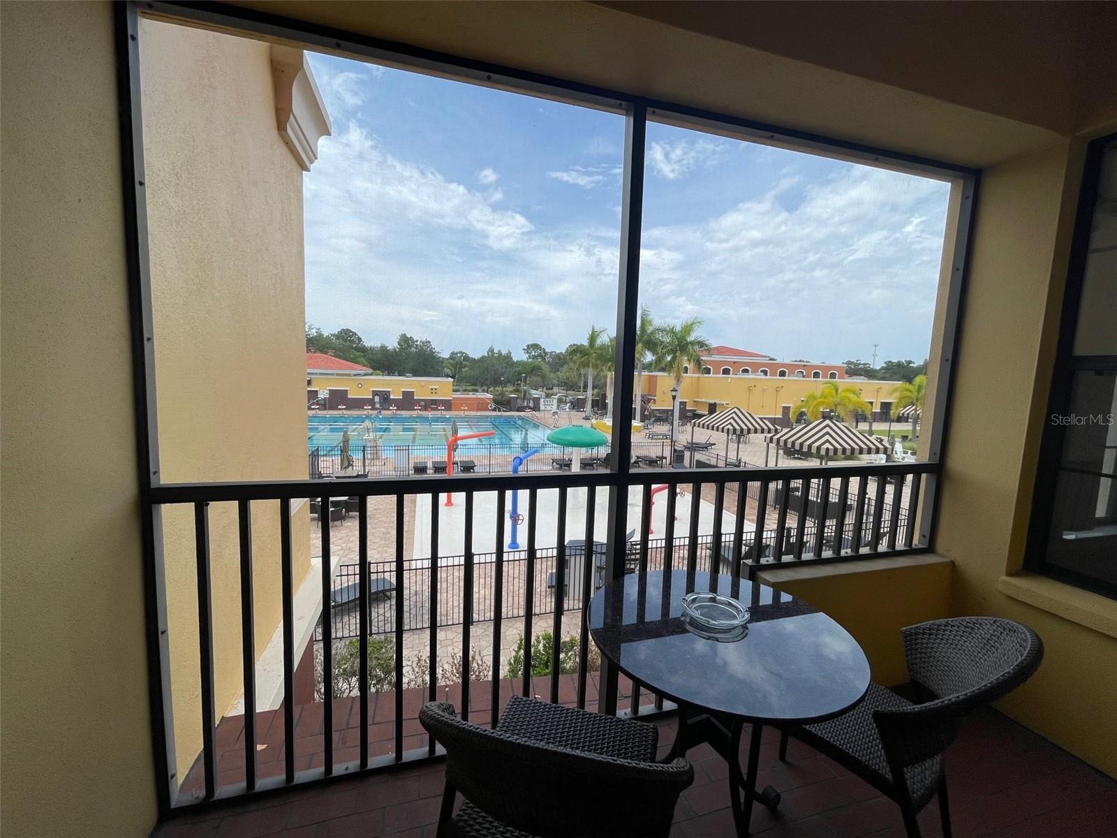 Screened in balcony