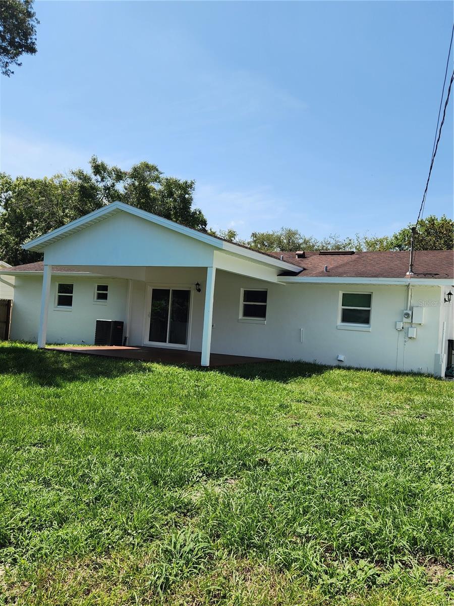 Rear of home
