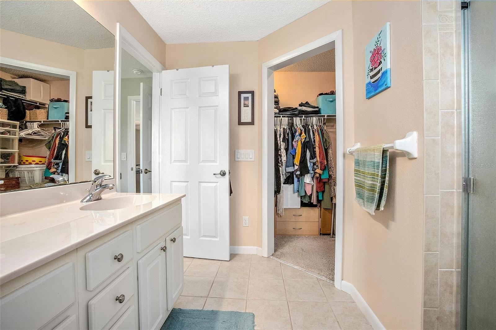 En suite with walk-in closet