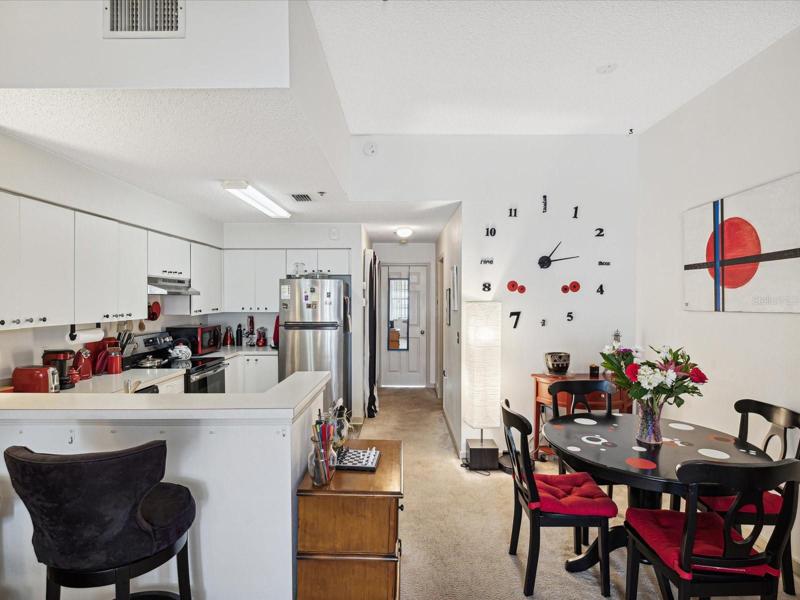 View of the Dining Room/Kitchen Area