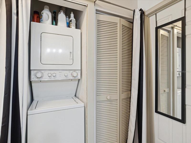 Inside Laundry for your convenience (the stackable washer/dryer stays with the purchase of the condo)