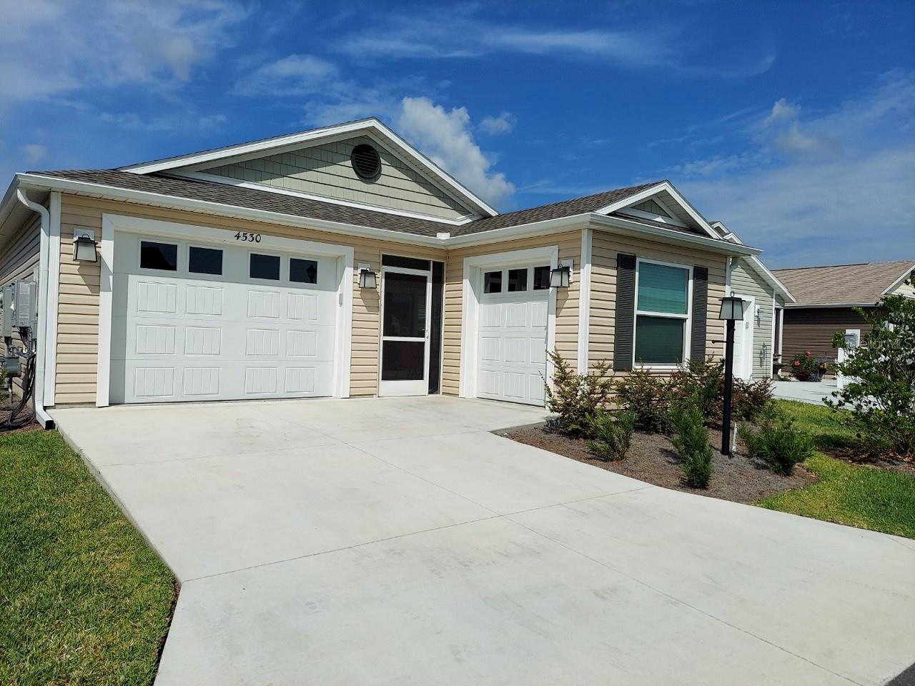 One Car Garage and separate Golf  Garage
