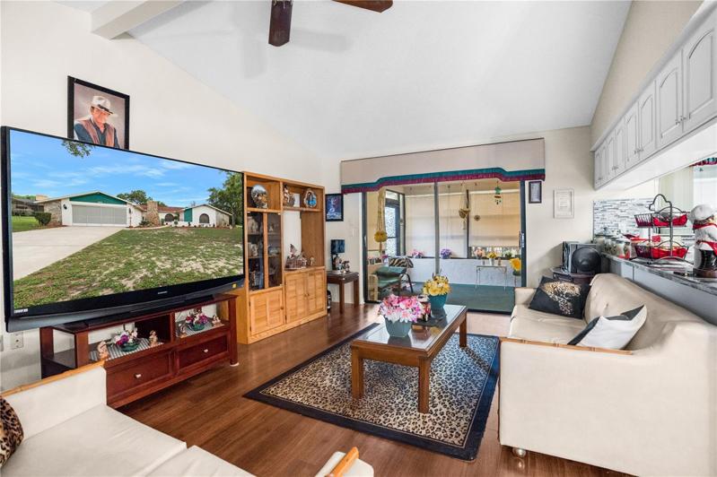 The Family Room is connected to the Kitchen and the Breakfast Area