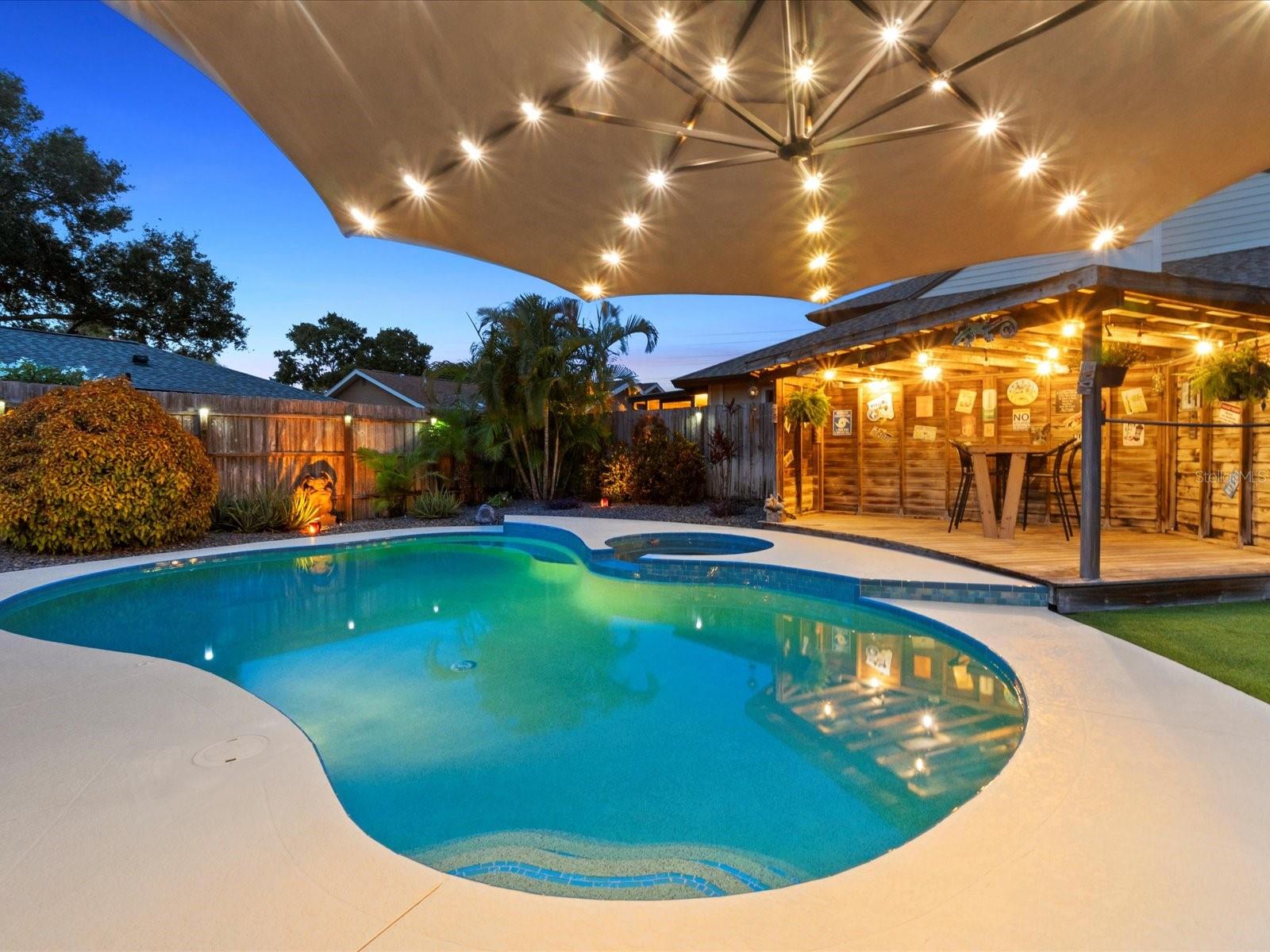 Tropical outdoor paradise