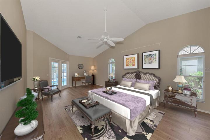Master Suite Virtually Staged