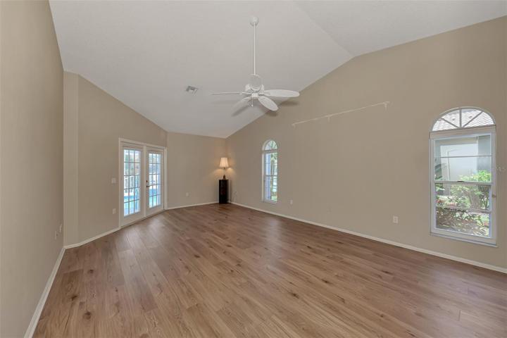Huge Master Suite with French Doors to the Heated pool