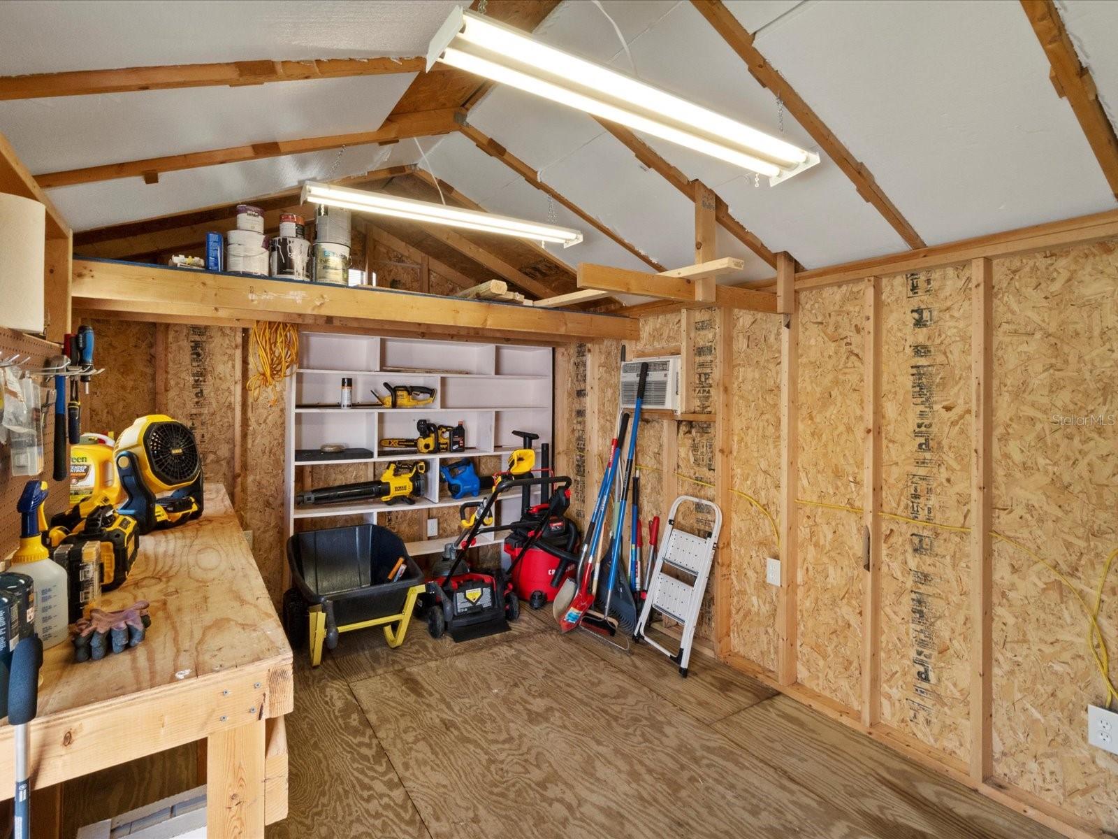 Shed with new electrical and AC