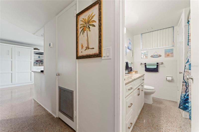 Clean, spacious bathroom