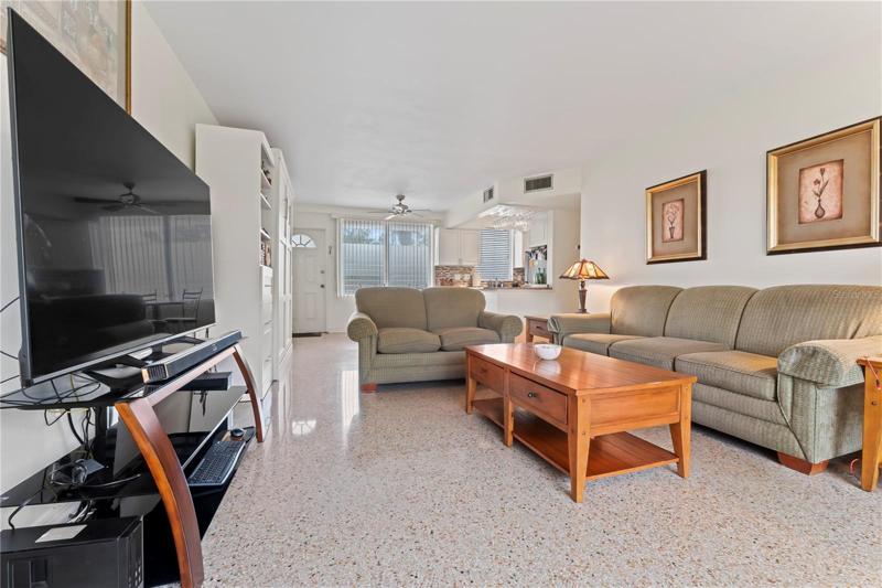 Clean and bright living room