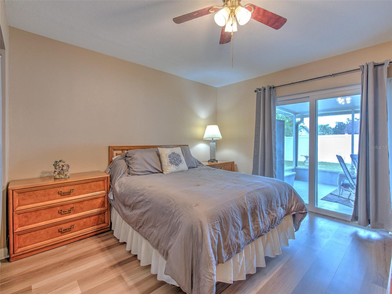 Bedroom 3 with Sliders to Lanai