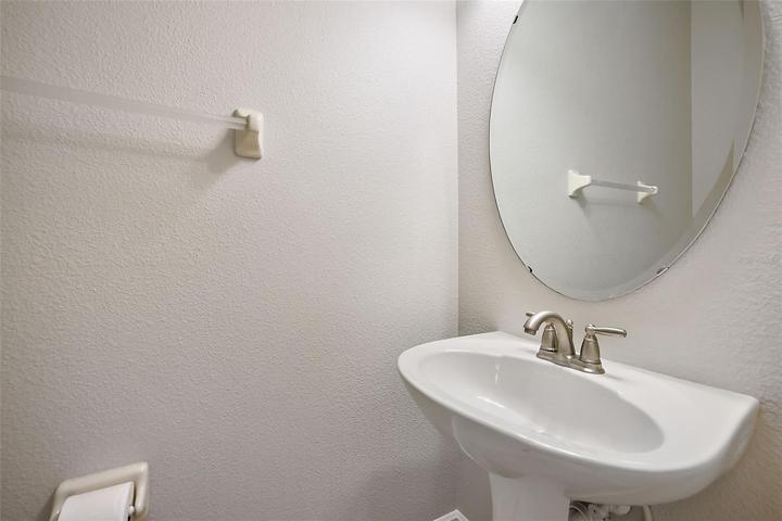 Convenient half bath downstairs ~