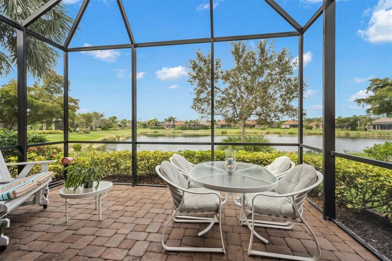 Lanai with water view