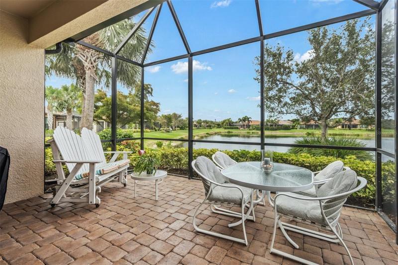 Lanai with water view