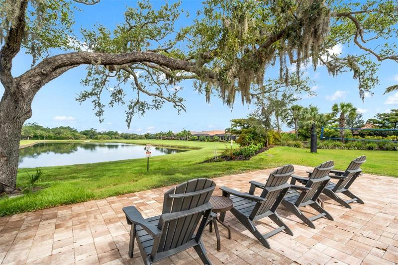 Patio with lake view-community amenities