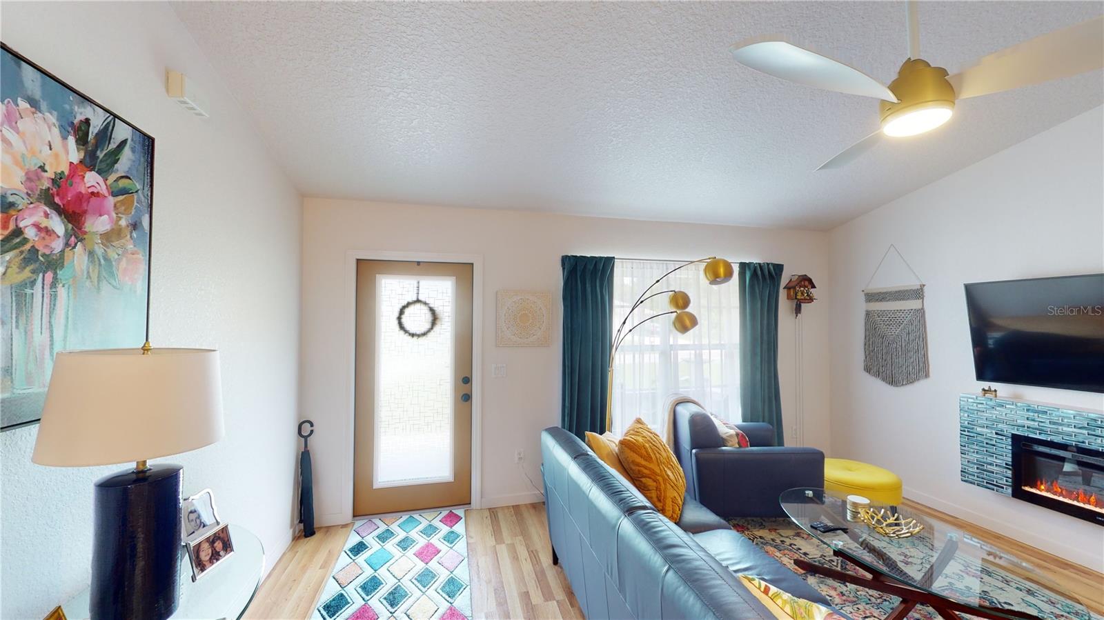 Beautiful Front Door leading into the comfortable living room.