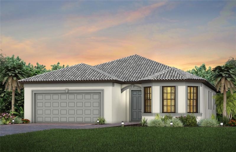 Front exterior elevation rendering
