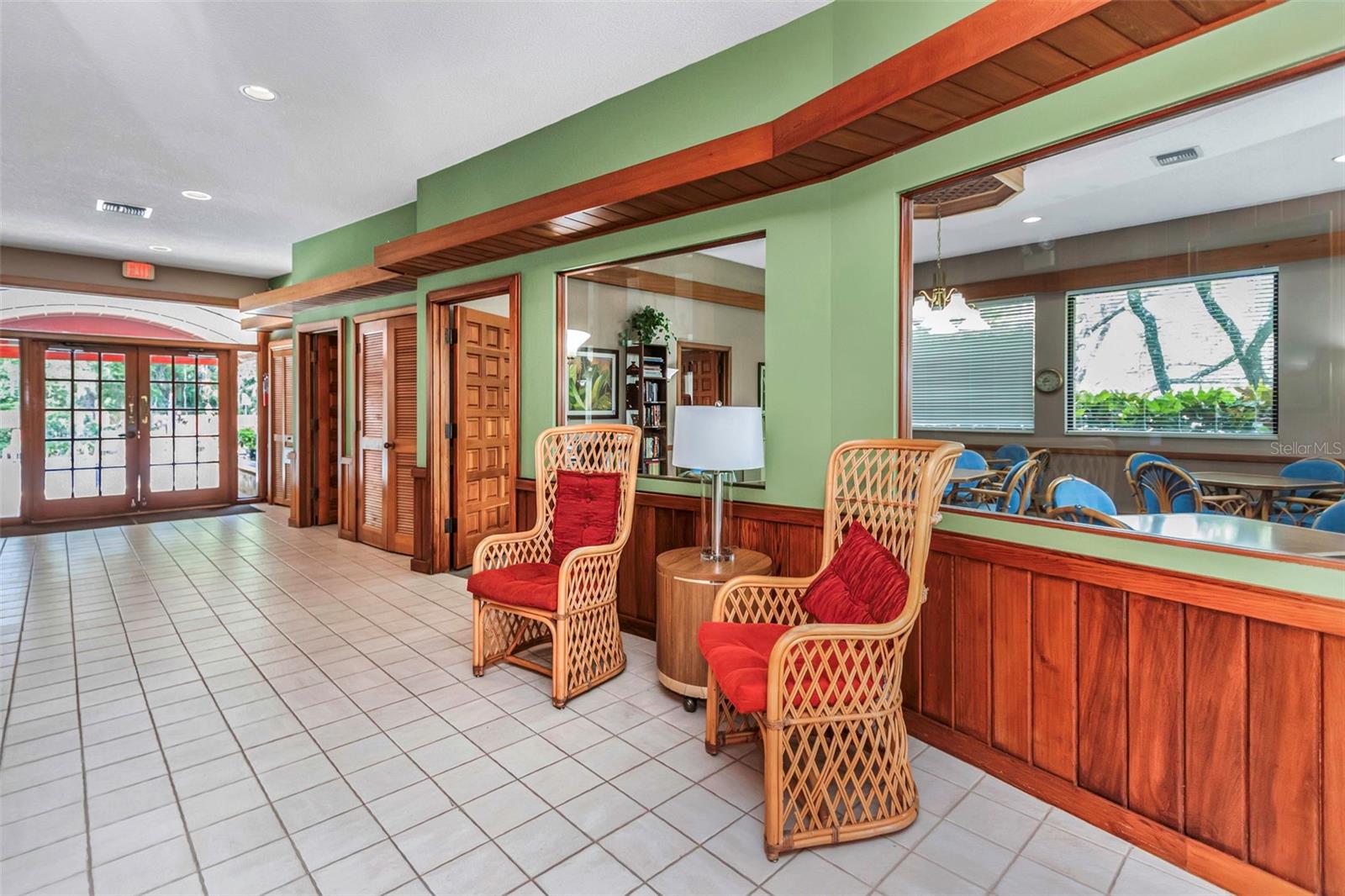 lobby of clubhouse