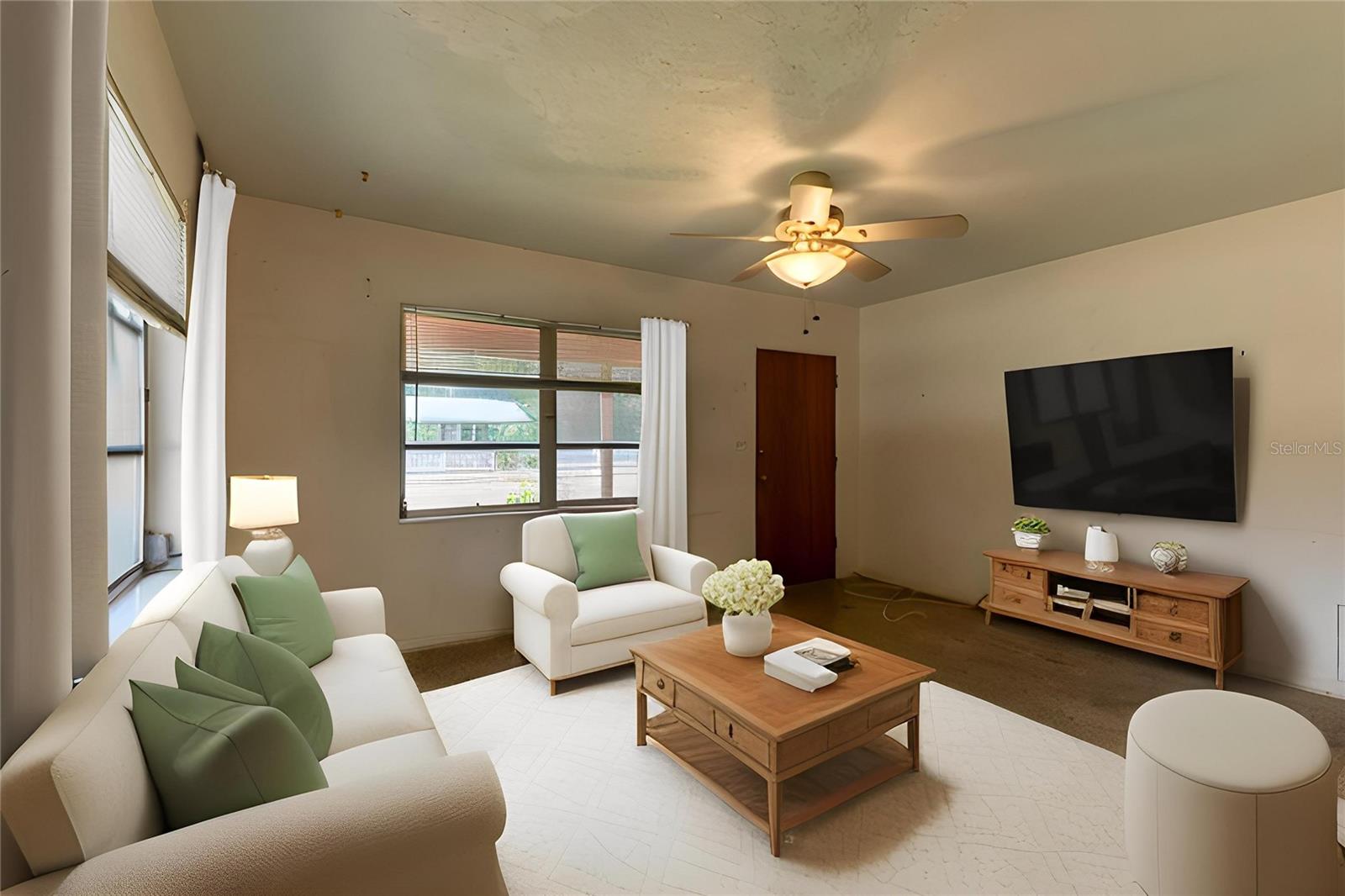 Virtualy Staged Living Room
