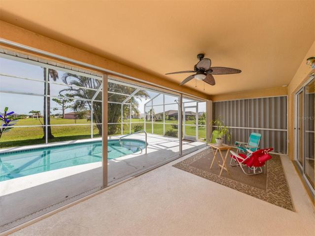 Covered lanai area.