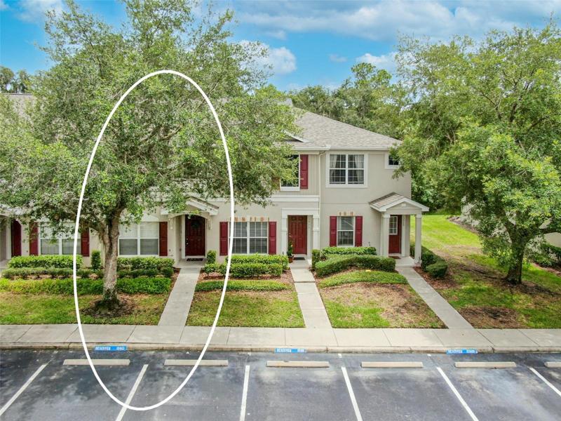 Aerial view shows each unit has one assigned space and there is open parking every other space plus several extra spots for guests. Each unit is allowed 2 vehicles maximum.