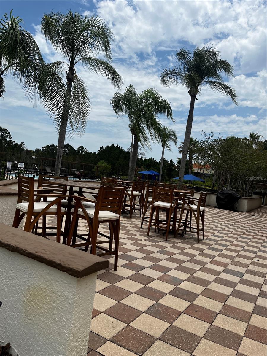 Outdoor seating area