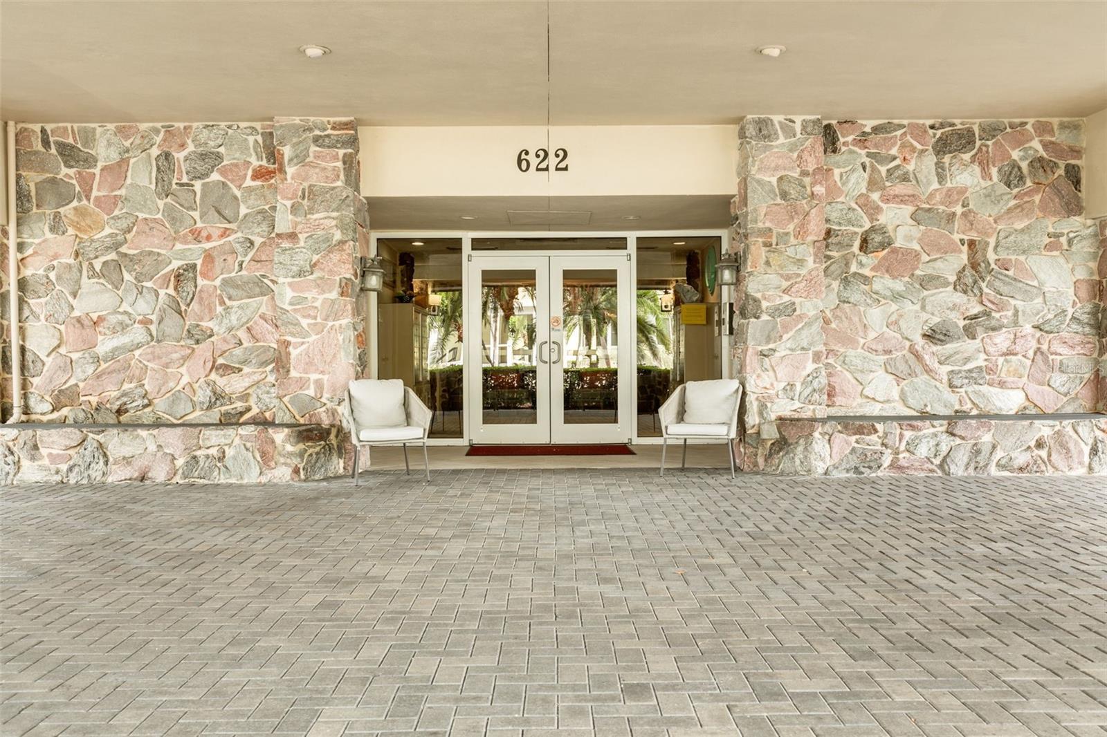 Front Entrance to Building #2 that faces the Intracoastal for the BEST views!