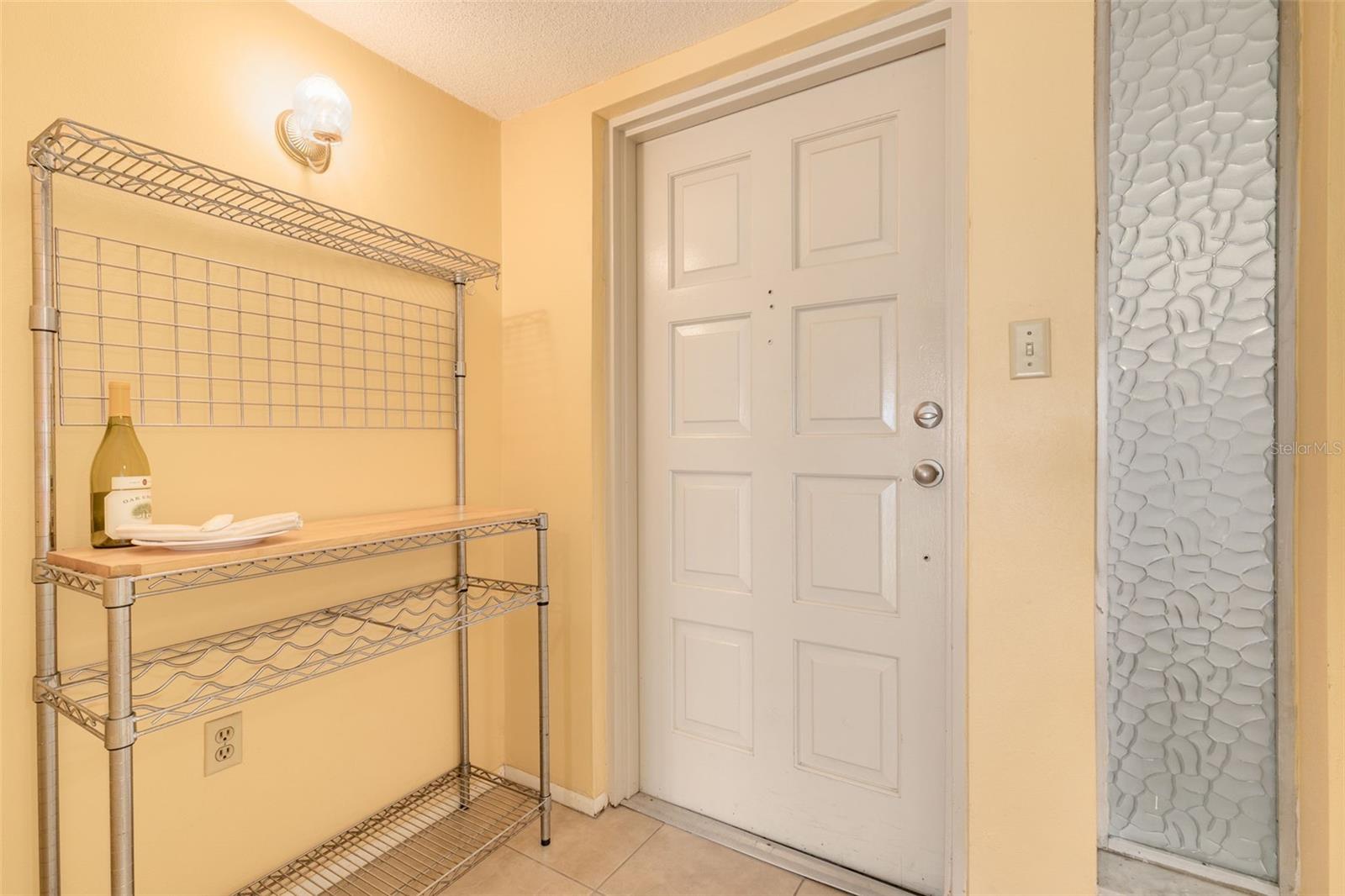 Inside the front door