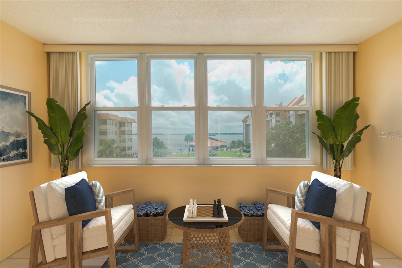 Virtually Staged Florida Room