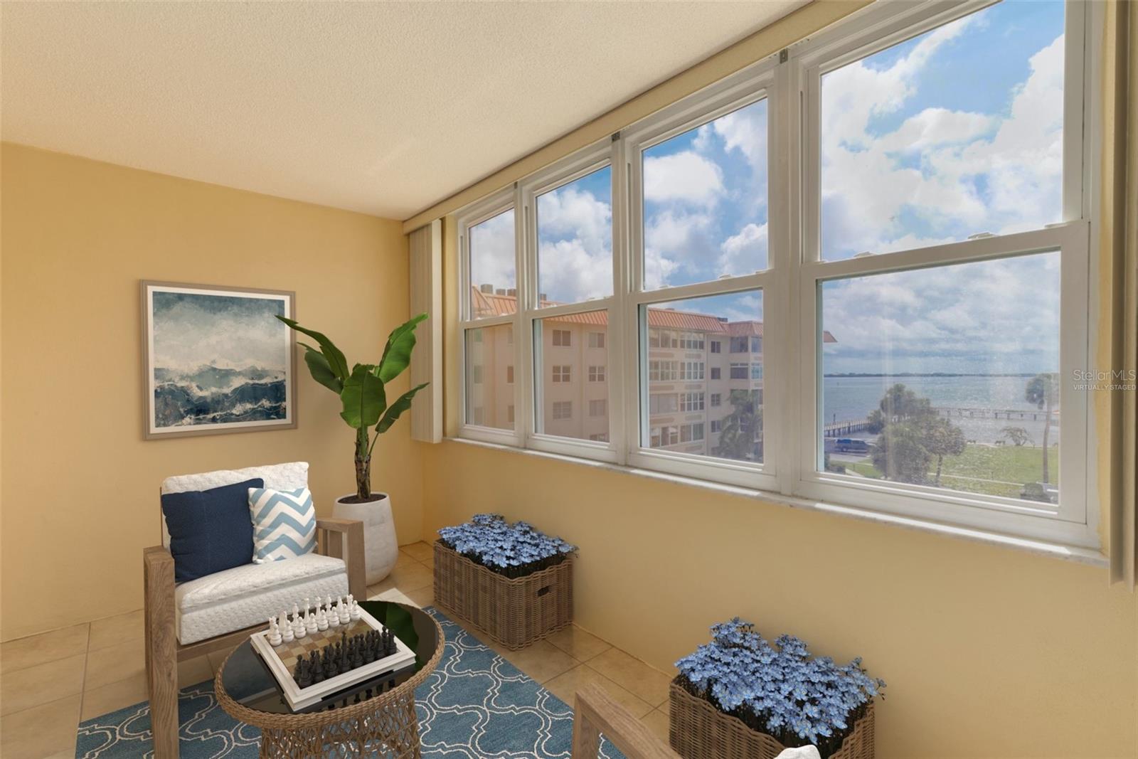 Virtually Staged Florida Room