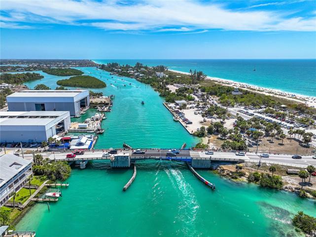Aerial View bridge to Nokomis Beach