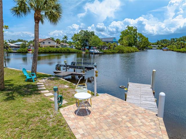 Backyard Boat Lift and Dock
