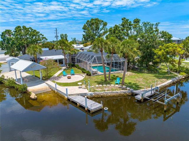 Aerial Back of house / Nokomis canal