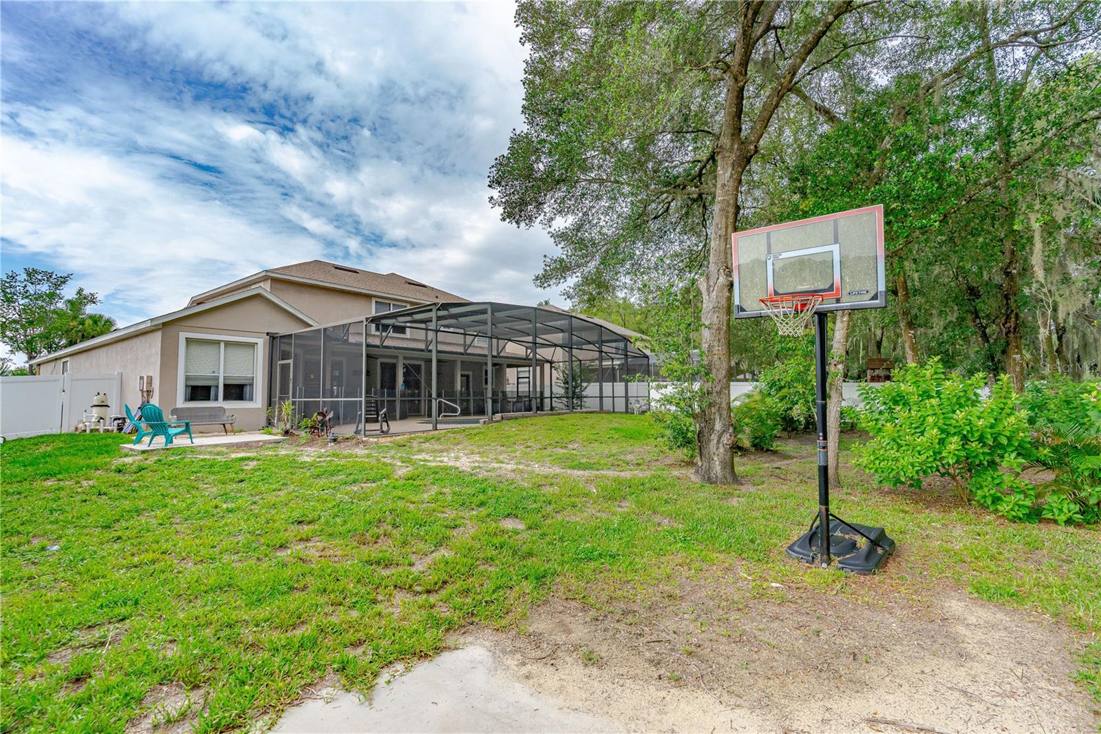 Basketball Hoop with Concrete Slab!
