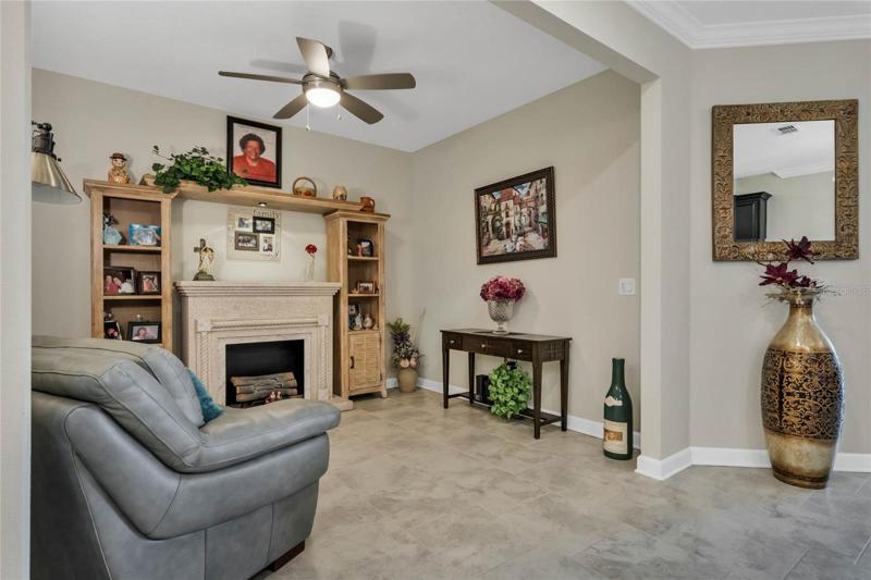 Tile Flooring in Den