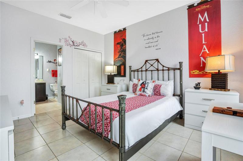 Downstairs Master Bedroom with Private Entrance from Exterior