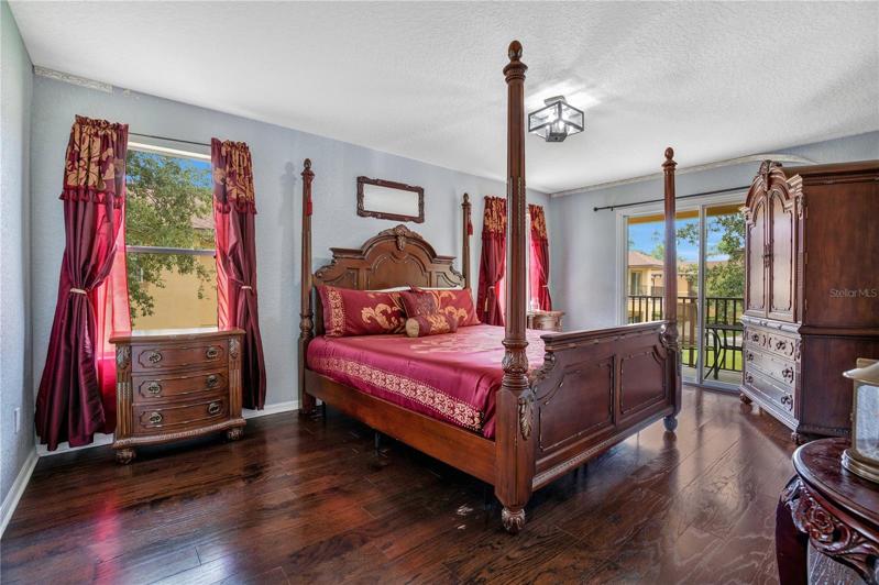 Upstairs Master Bedroom with Balcony
