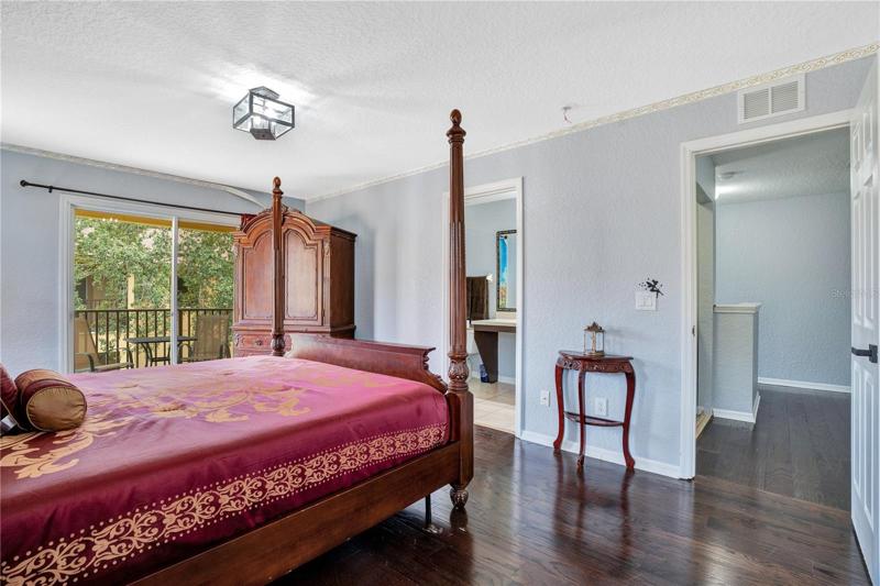 Upstairs Master Bedroom with Balcony