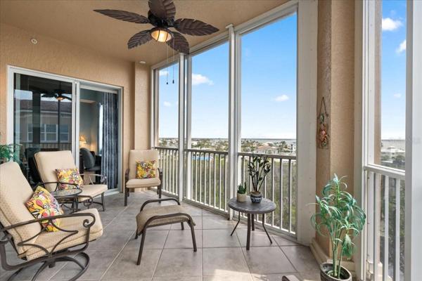 Large lanai off of great room and Primary bedroom.