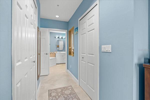 Primary bedroom to bathroom