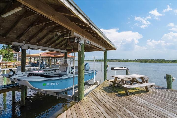Dock and Boat House with Lift