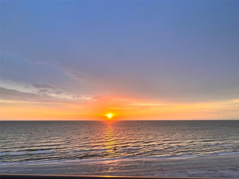 Gorgeous beach view from condo balcony.