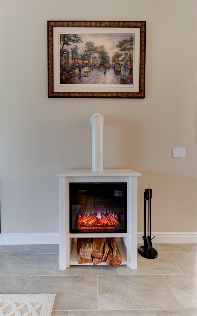 Electric Fireplace with heat