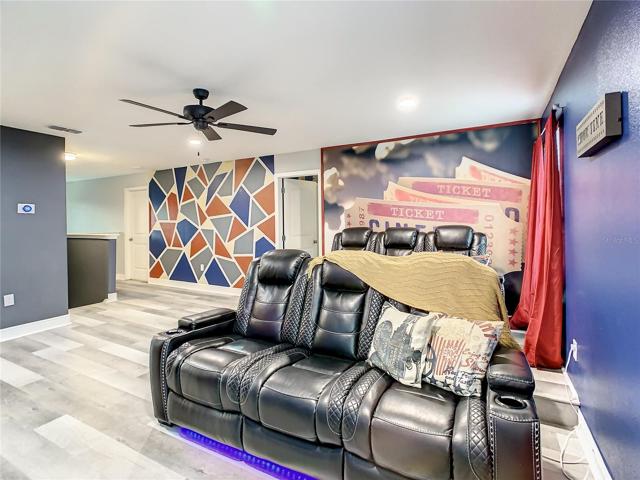 Home theater on the second level.