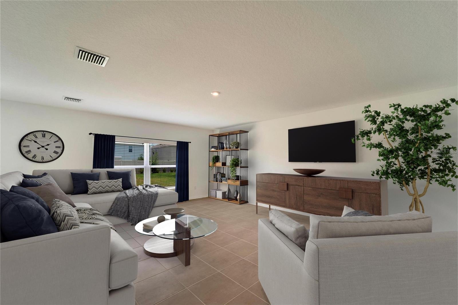Great Room - Virtually Staged