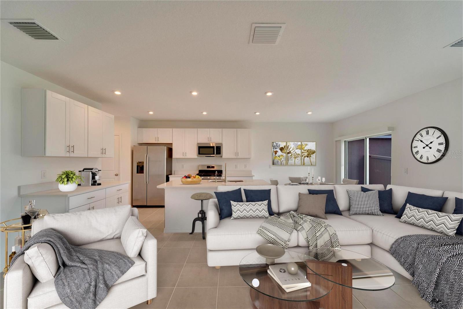 Great Room - Virtually Staged