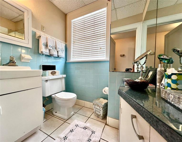 downstairs bathroom in main building
