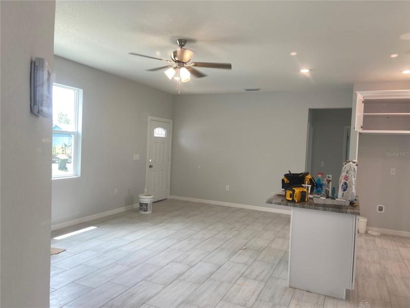 Great Room with recessed lights